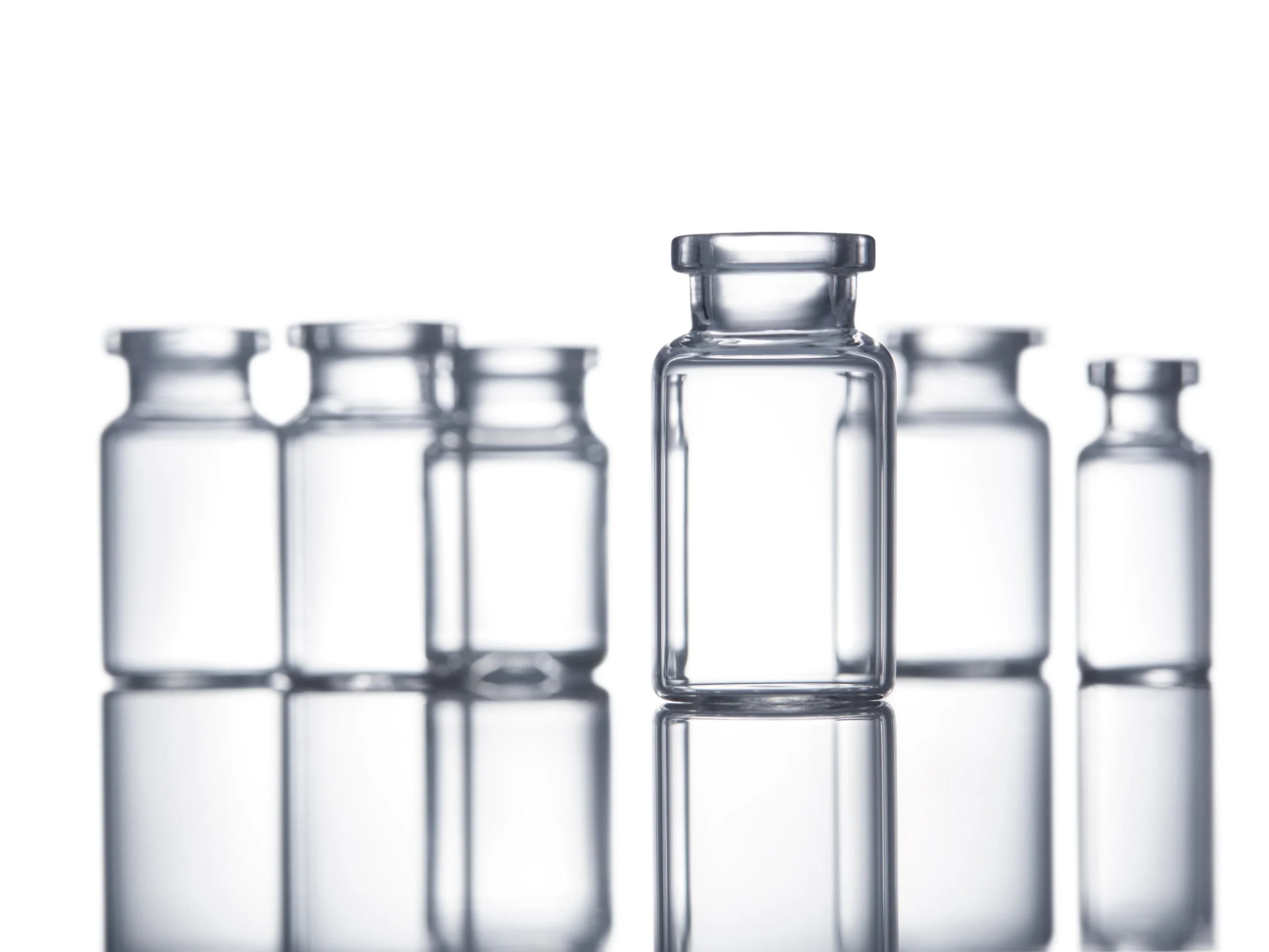 What are the glass vials called?
