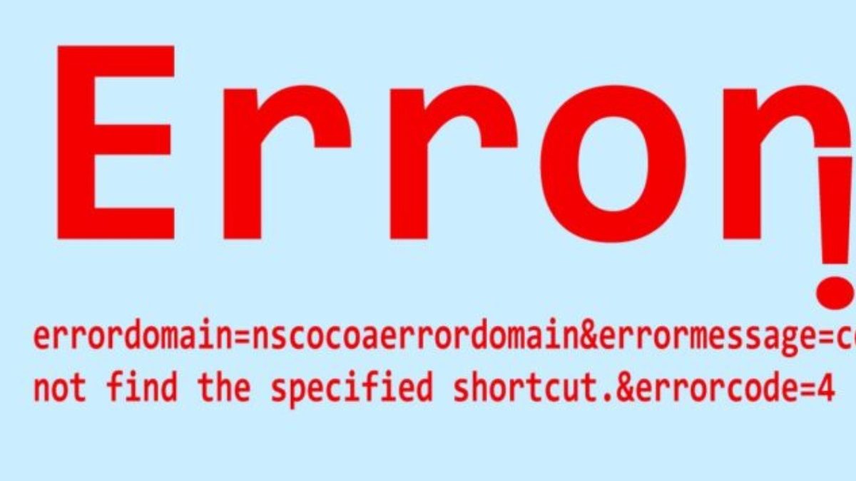 Understanding the “Could Not Find the Specified Shortcut” Error in NSCocoaErrorDomain
