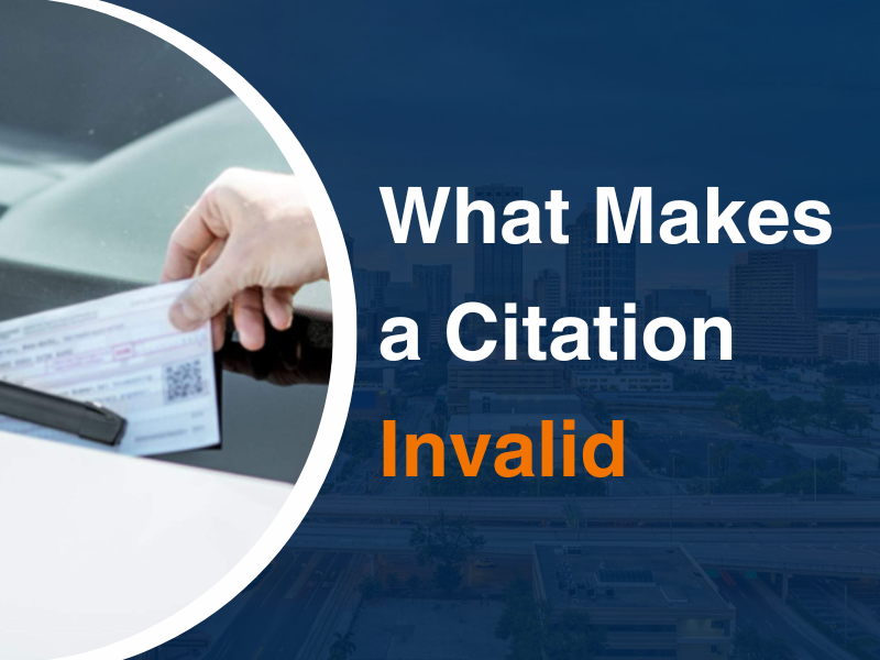 Citation Error Problems – Check Details Before Paying Tickets